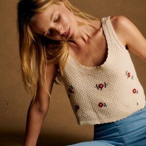 (Sezane) Yda Top - Wildflower Crochet